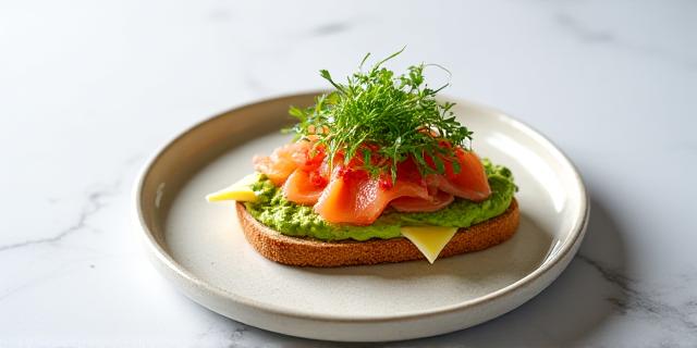 Artisanal sandwich and seasonal salad